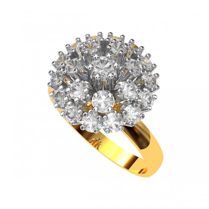 American Diamond Cluster Cocktail Rings