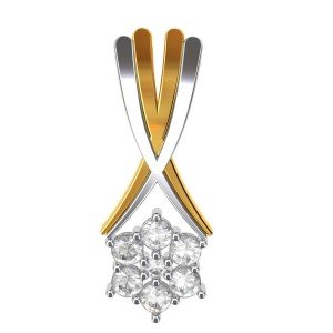 Cluster American Diamond Pendant