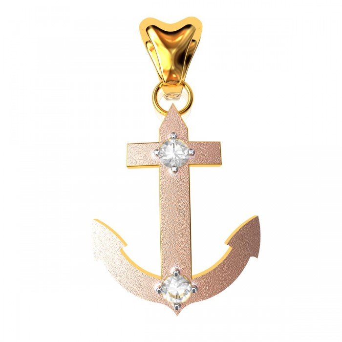 Anchor American Diamond Pendant
