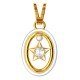 Oval Shape Star Pendant