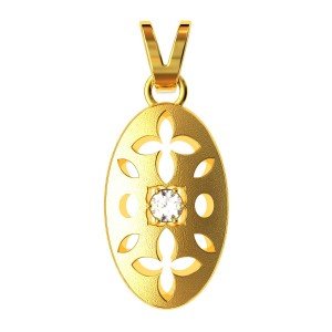 Mughal American Diamond Pendant