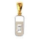 Fashion American Diamond Baguette Pendant