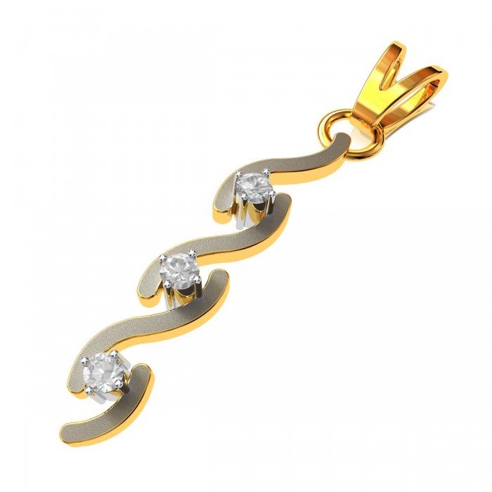 American Diamond Long Pendant