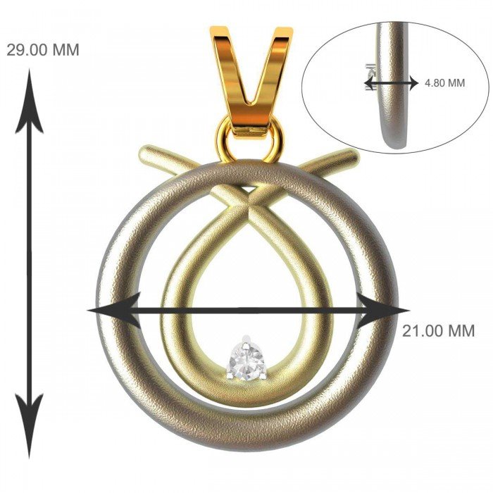 Online American Diamond Pendant