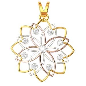 Round Shape American Diamond Pendant