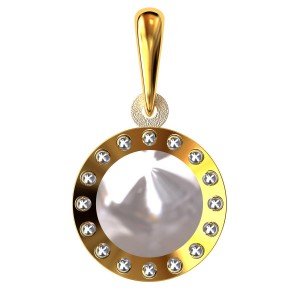 Gold Pearl Locket