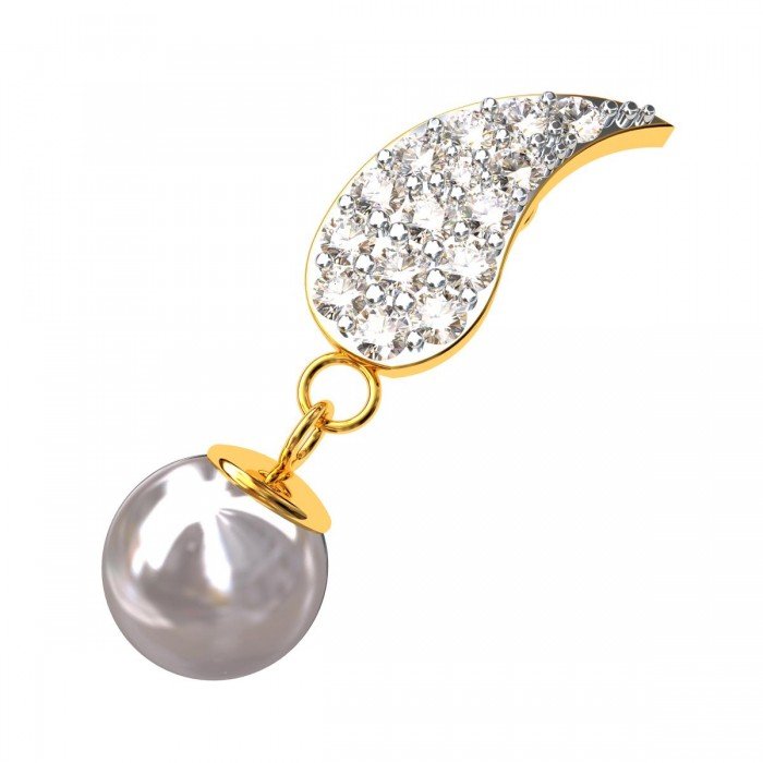 Pearl American Diamond Earring