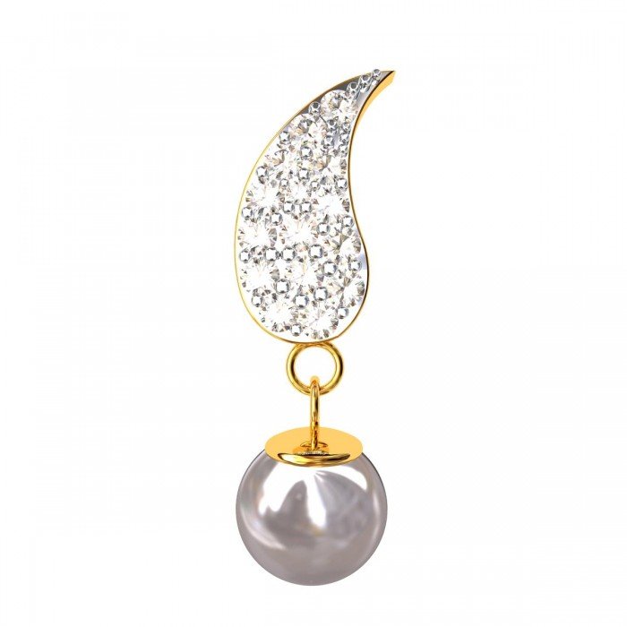 Pearl American Diamond Earring