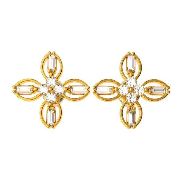 Baguette Stud Earring Baguette Stud Earring