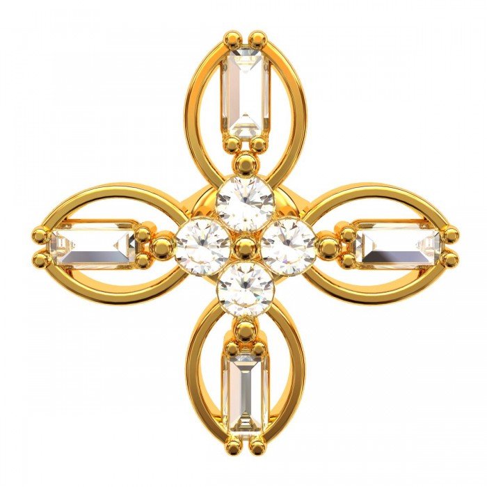 Baguette Stud Earring