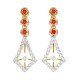 Ruby American Diamond Earrings