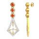 Ruby American Diamond Earrings