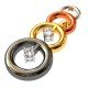 Four Color Gold American Diamond Earring