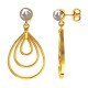 Gold Pearl Earring