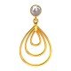 Gold Pearl Earring