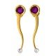 Amethyst American Diamond Earring