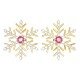 American Diamond Tourmaline Round Earring