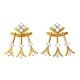 Gold Engagement Earring