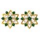 Emerald American Diamond Earrings