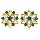 Emerald American Diamond Earrings