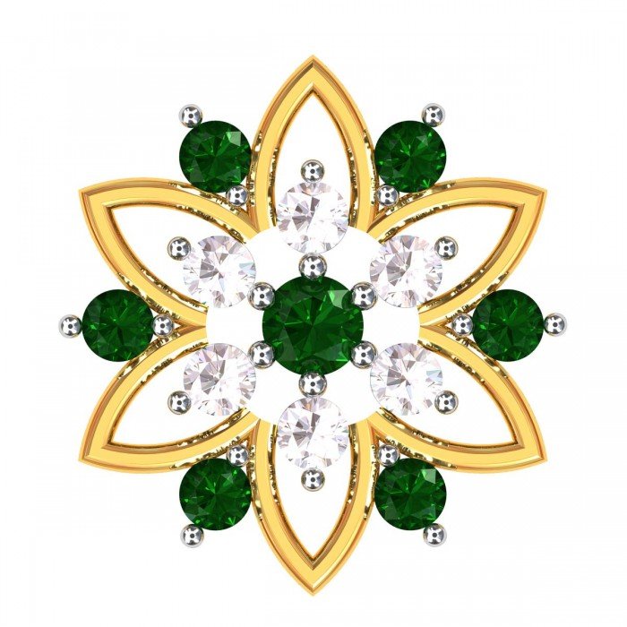 Emerald American Diamond Earrings