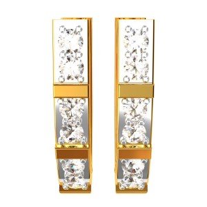 American Diamond Hoops Earring