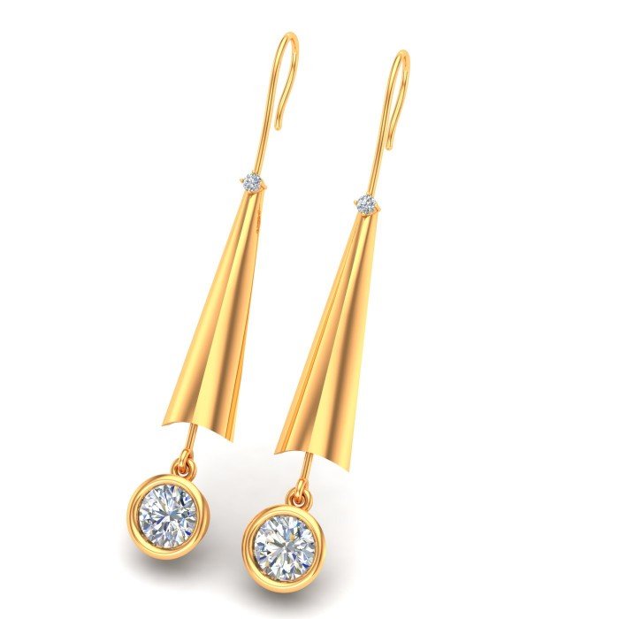 American Diamond Dangling Earring