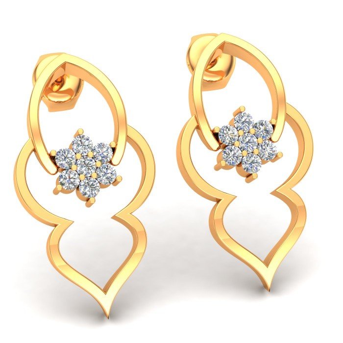 Yellow Gold Earrings