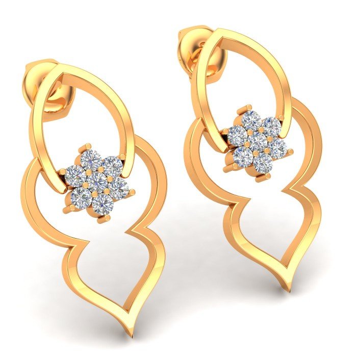 Yellow Gold Earrings