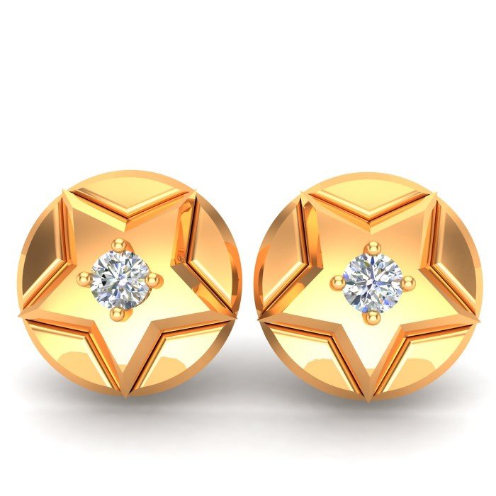 Single American Diamond Stud Earring