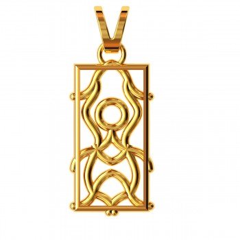 Pipe Gold Pendant