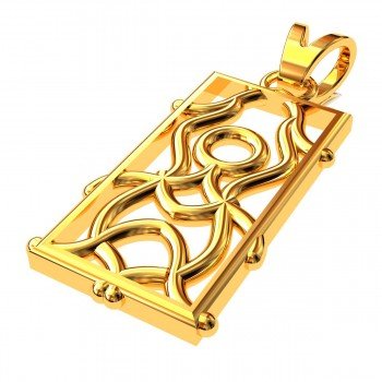 Pipe Gold Pendant