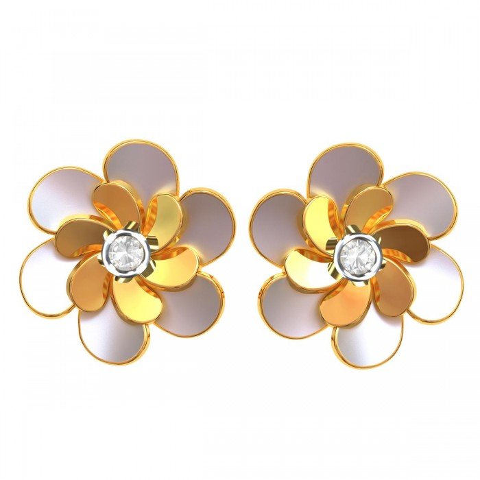 Solid Gold Stud Earrings