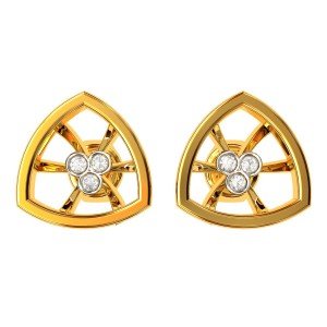 Three Stone American Diamond Earring