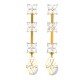 American Diamond Earrings in Gold