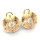 Yellow Gold American Diamond Studs