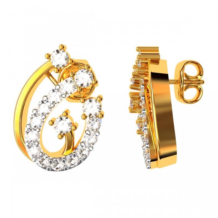 Ladies American Diamond Stud Earring