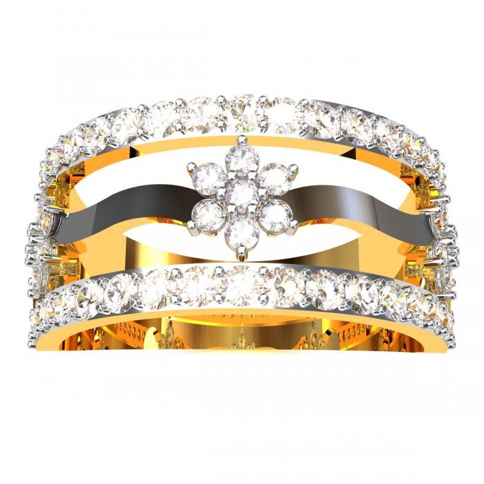 American Diamond Band Ring