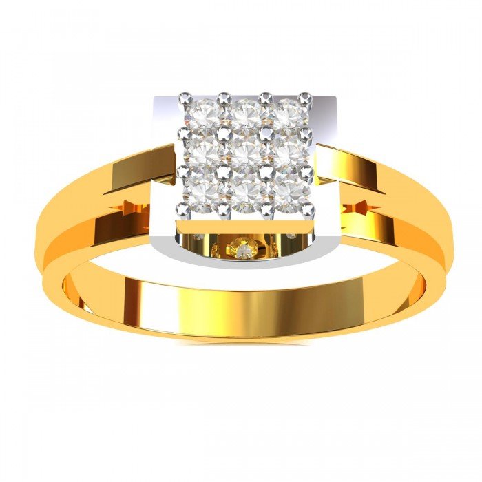 Mens American Diamond Cocktail Rings