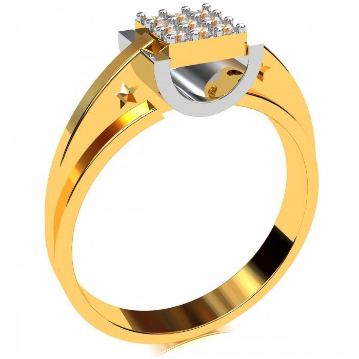 Mens American Diamond Cocktail Rings