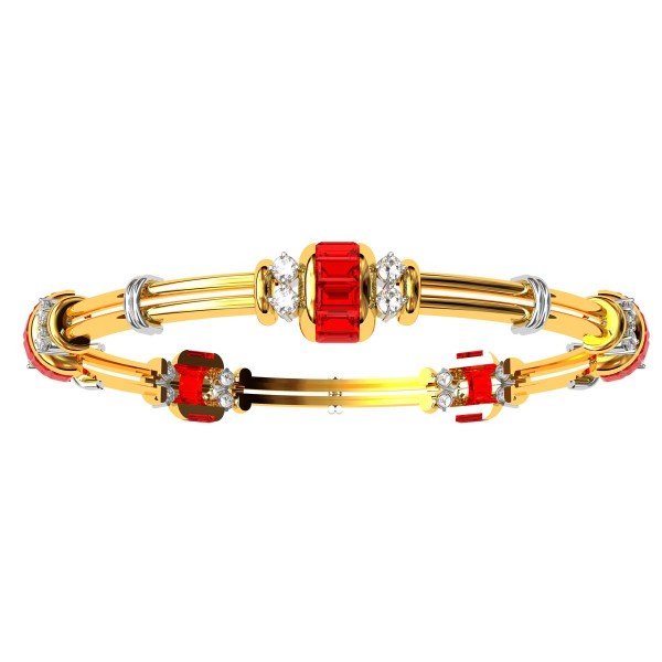 Ruby Baguette Diamond Bangle Ruby Baguette Diamond Bangle