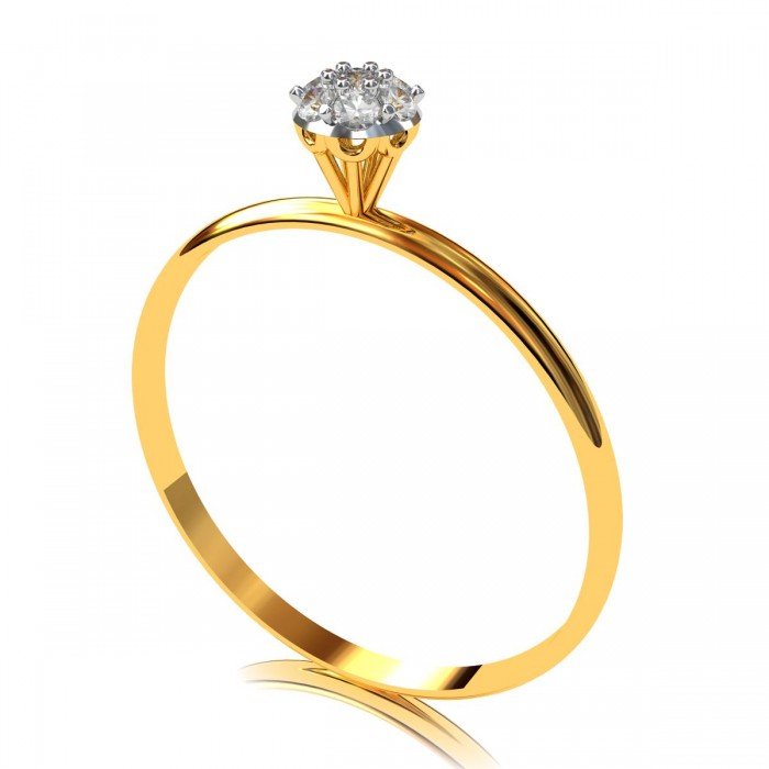 The Heera Round American Diamond Ring