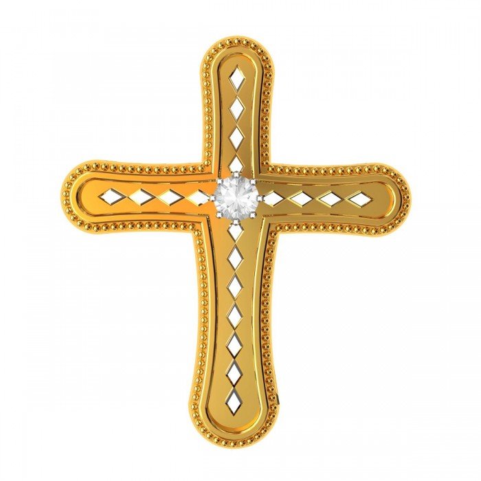 Barfi Shape Jesus Pendant