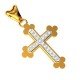 Line American Diamond Jesus Pendant