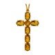 Golden Topaz Jesus Pendant