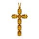 Golden Topaz Jesus Pendant