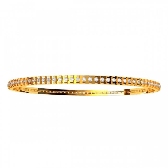 Fashionable Single Line Diamond Bangle