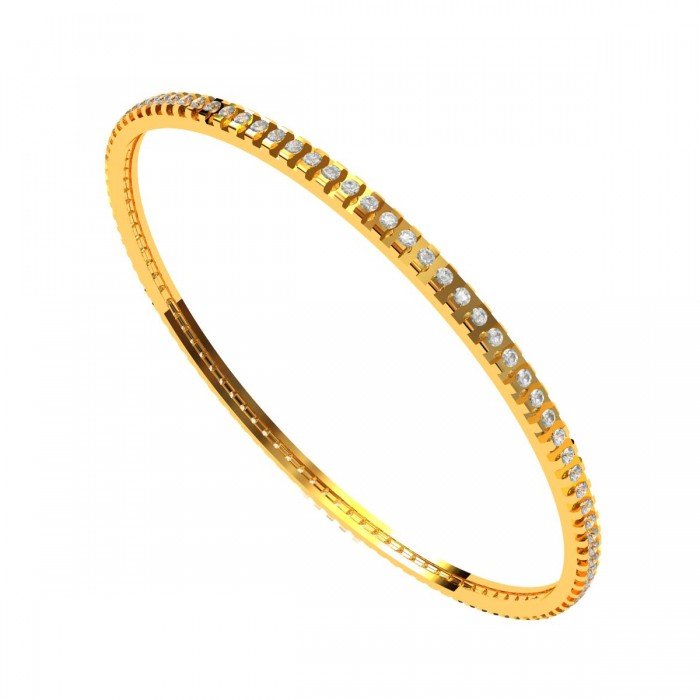 Fashionable Single Line Diamond Bangle