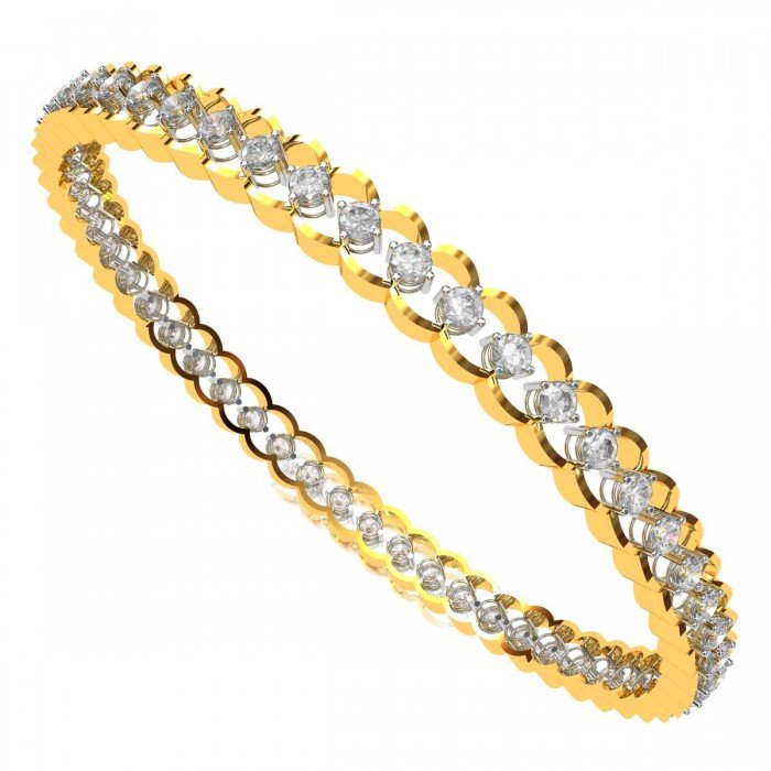 Single Diamond Bangles