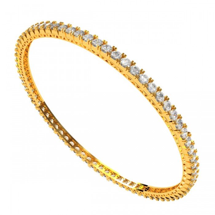 Tracon Hole Diamond Bangle